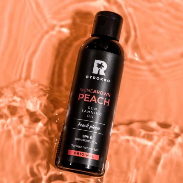 BYROKKO ĮDĖGIO ALIEJUS SHINE BROWN PEACH SPF6 150ml