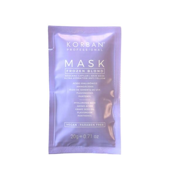 KORBAN MASK BLOND FROZEN – kaukė blondinėms 20ml.
