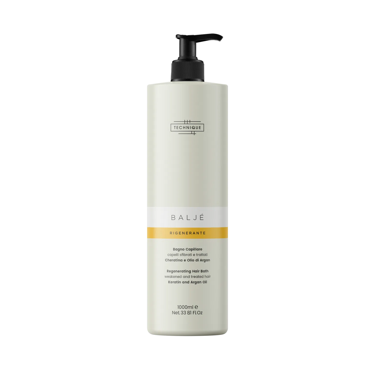 TECHNIQUE BALJE šampūnas su keratinu ir argano aliejumi, 1000 ml