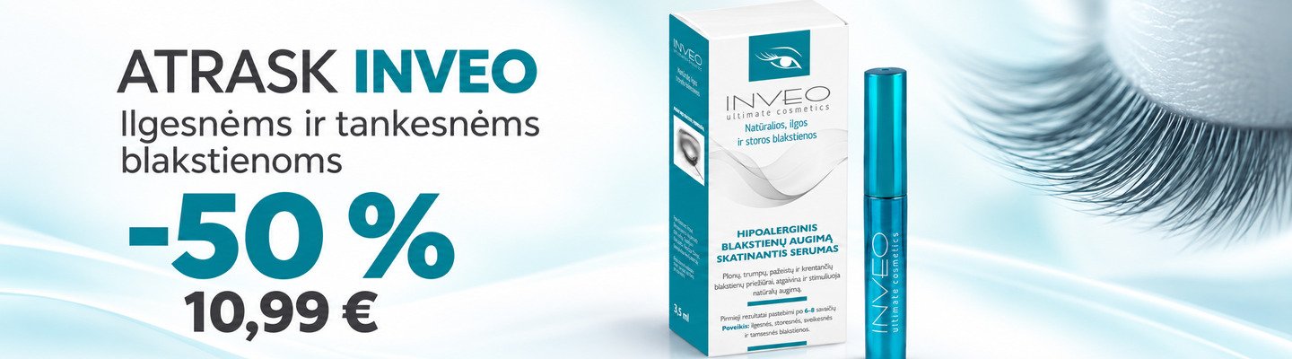 inveo blakstienu augima skatinantis serumas - 10,99€
